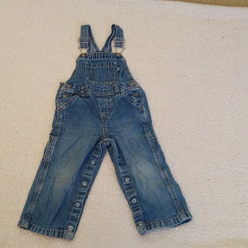 Carter's boys 24 month denim overalls